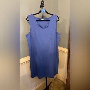 Talbots Sleeveless Indigo Mini Dress v-neck